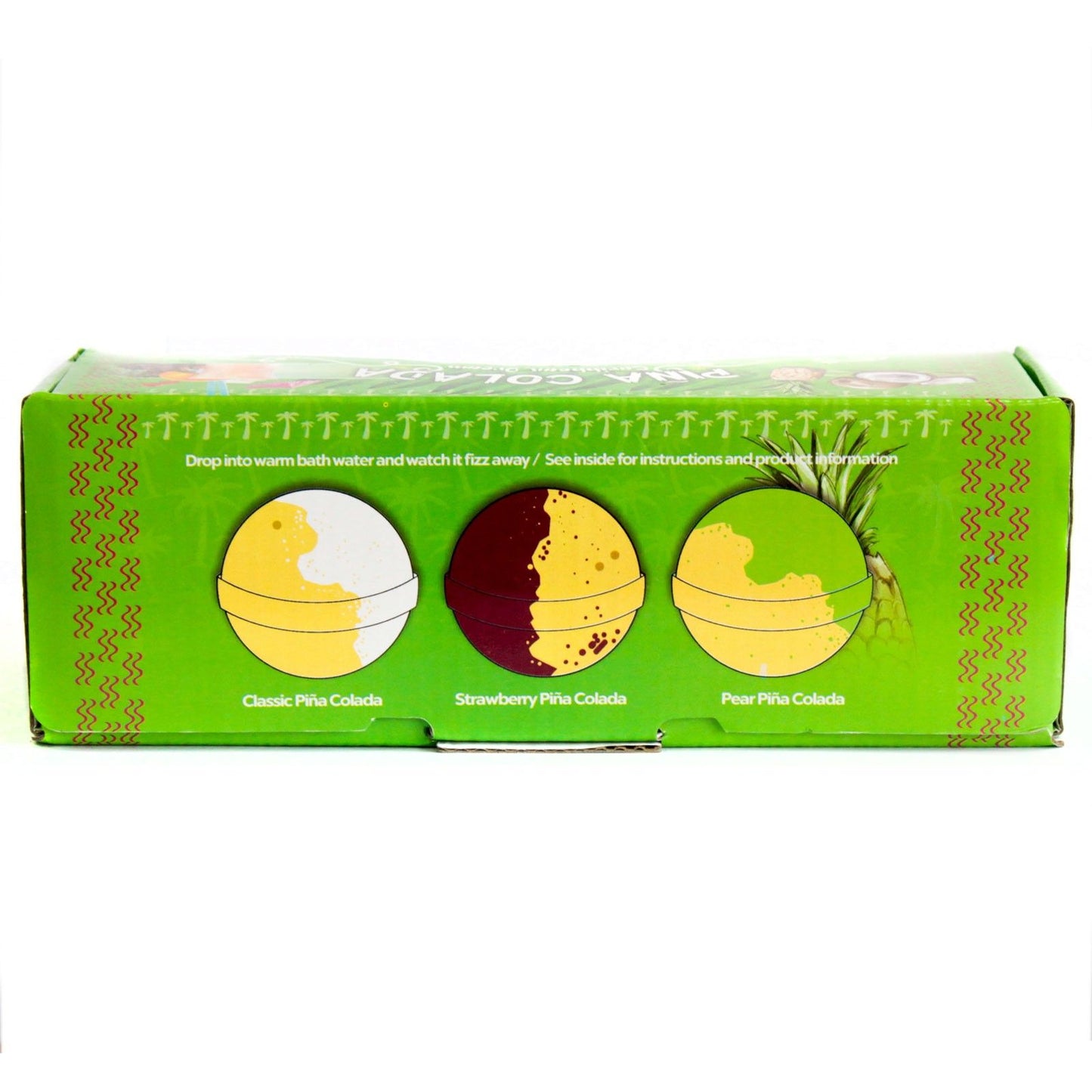 Set of Three Pina Colada Bath Bombs