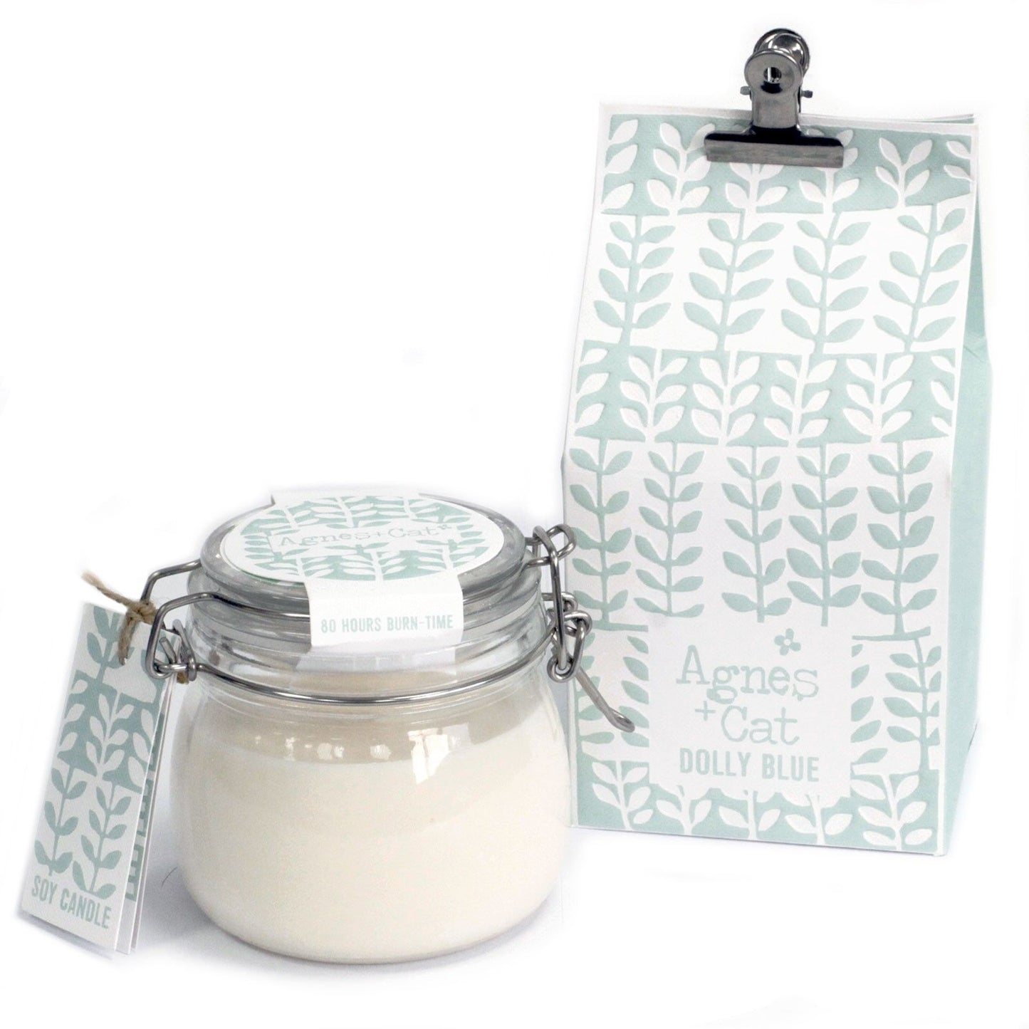 Agnes & Cat Kilner Jar Candle - Dolly Blue