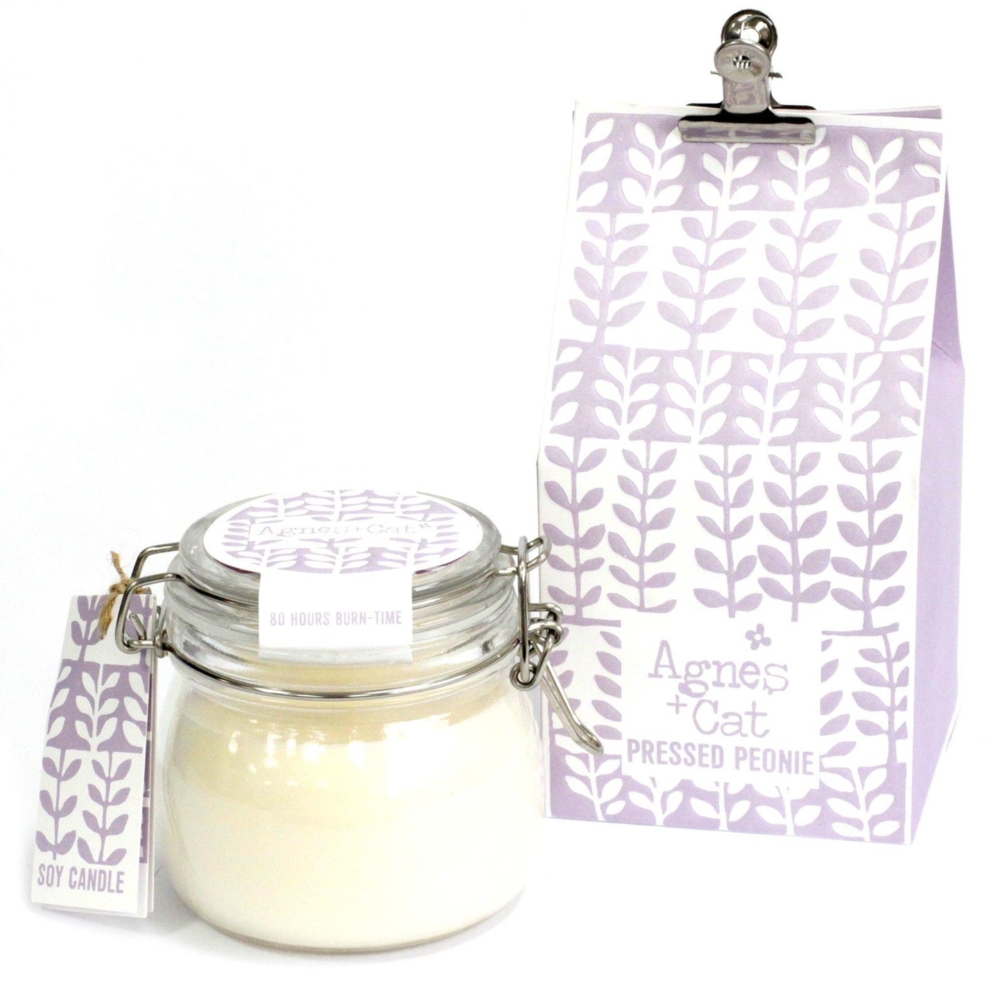Agnes & Cat Kilner Jar Candle - Pressed Peonies