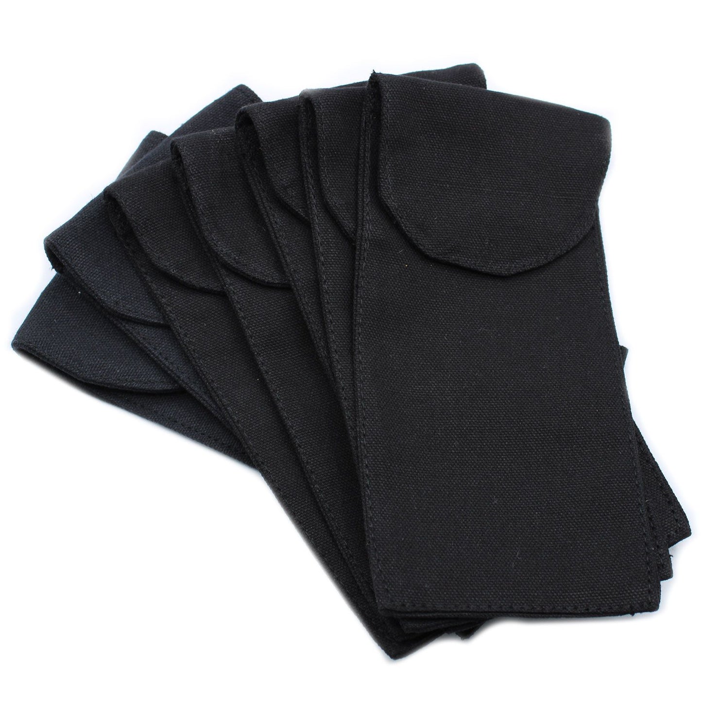 Cotton Pouch for Gemstone Face Rollers Black (19 cm)