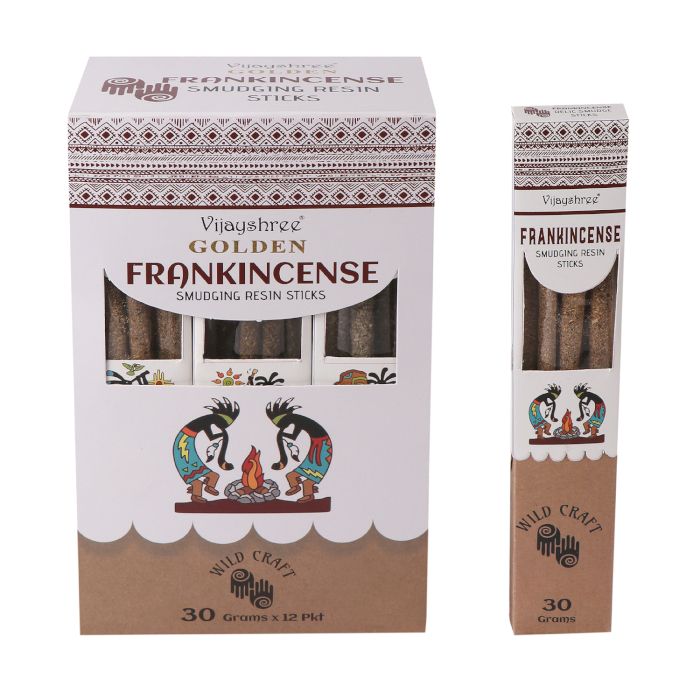 Golden Frankincense Smudging Resin Sticks  30g