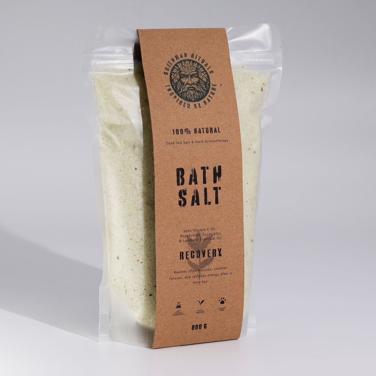 Greenman Rituals Menthol Aromatherapy Epsom Bath Salt  Recovery