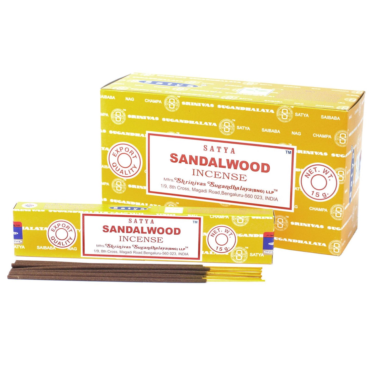 Satya Incense 15gm -Â Sandalwood
