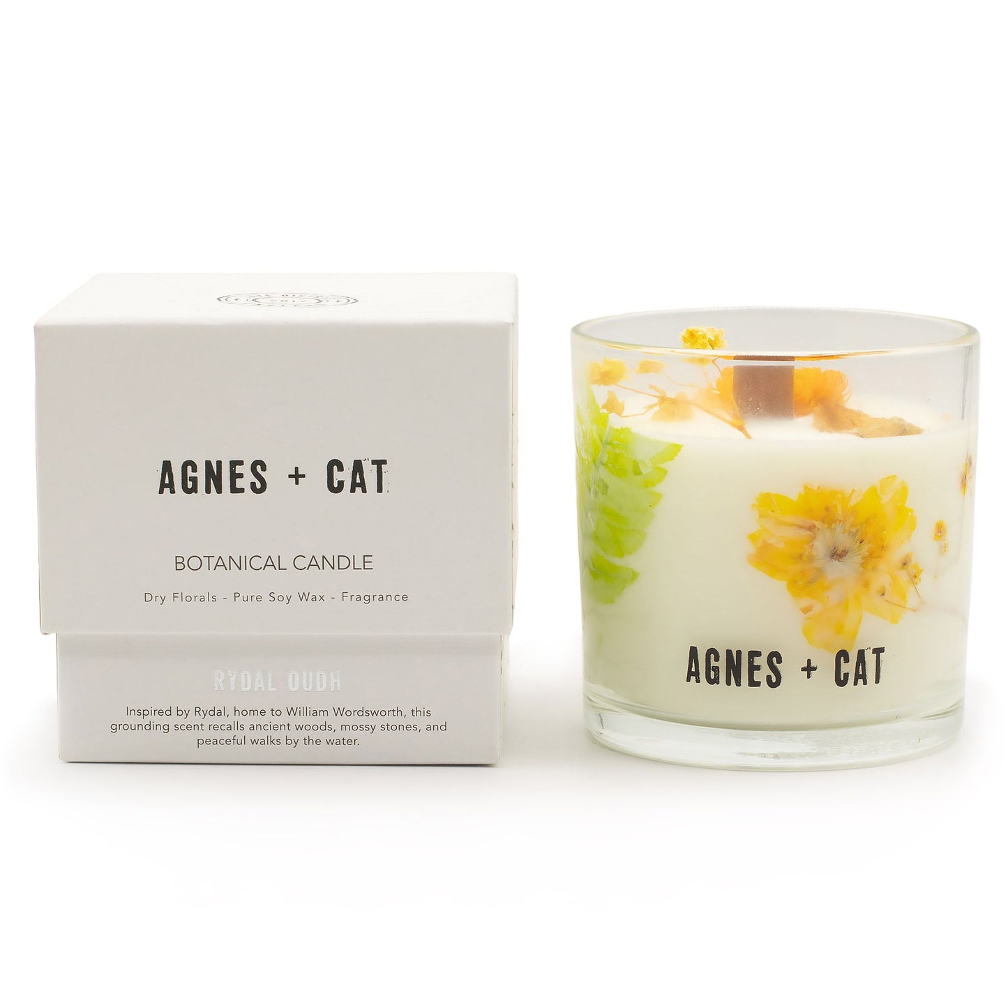 Agnes  & Cat Botanical Soy Wax Candle - Rydal Oudh