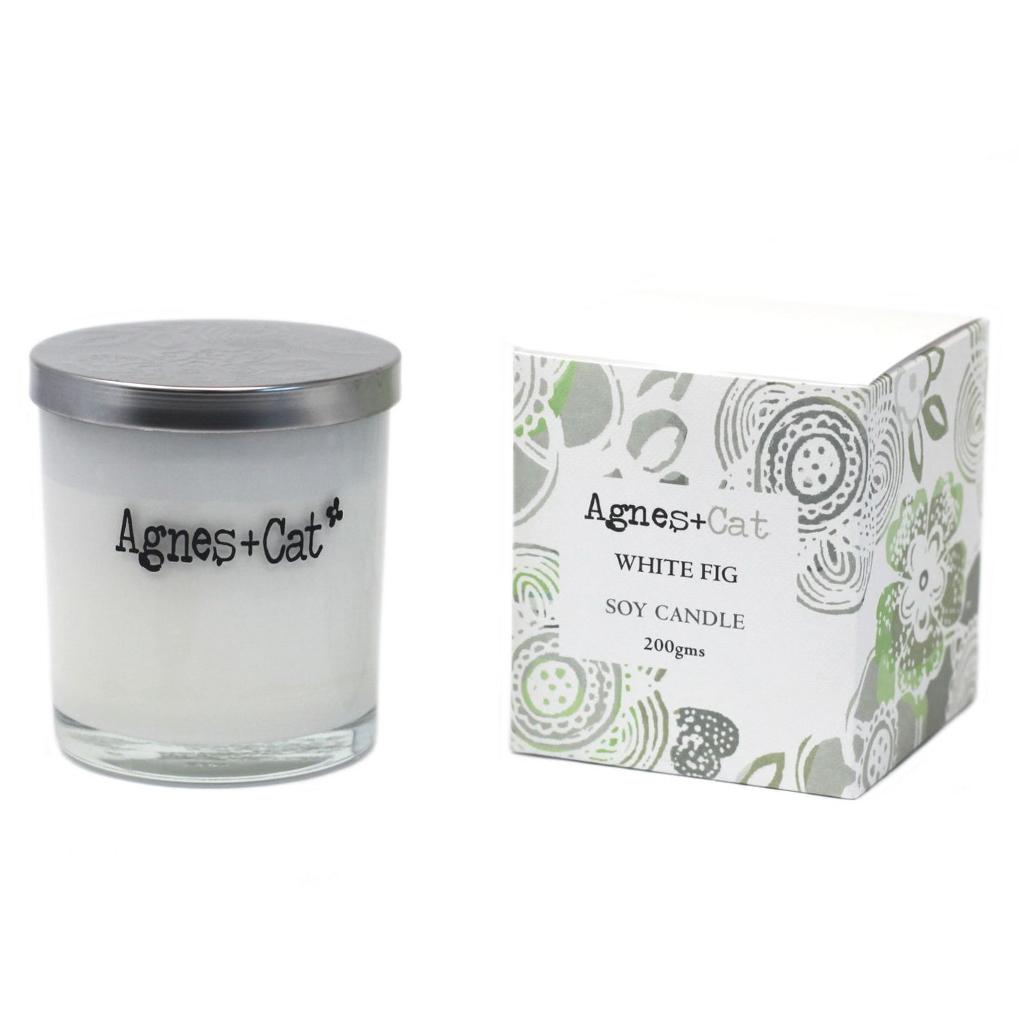 Agnes  & Cat Votive Candle - White Fig