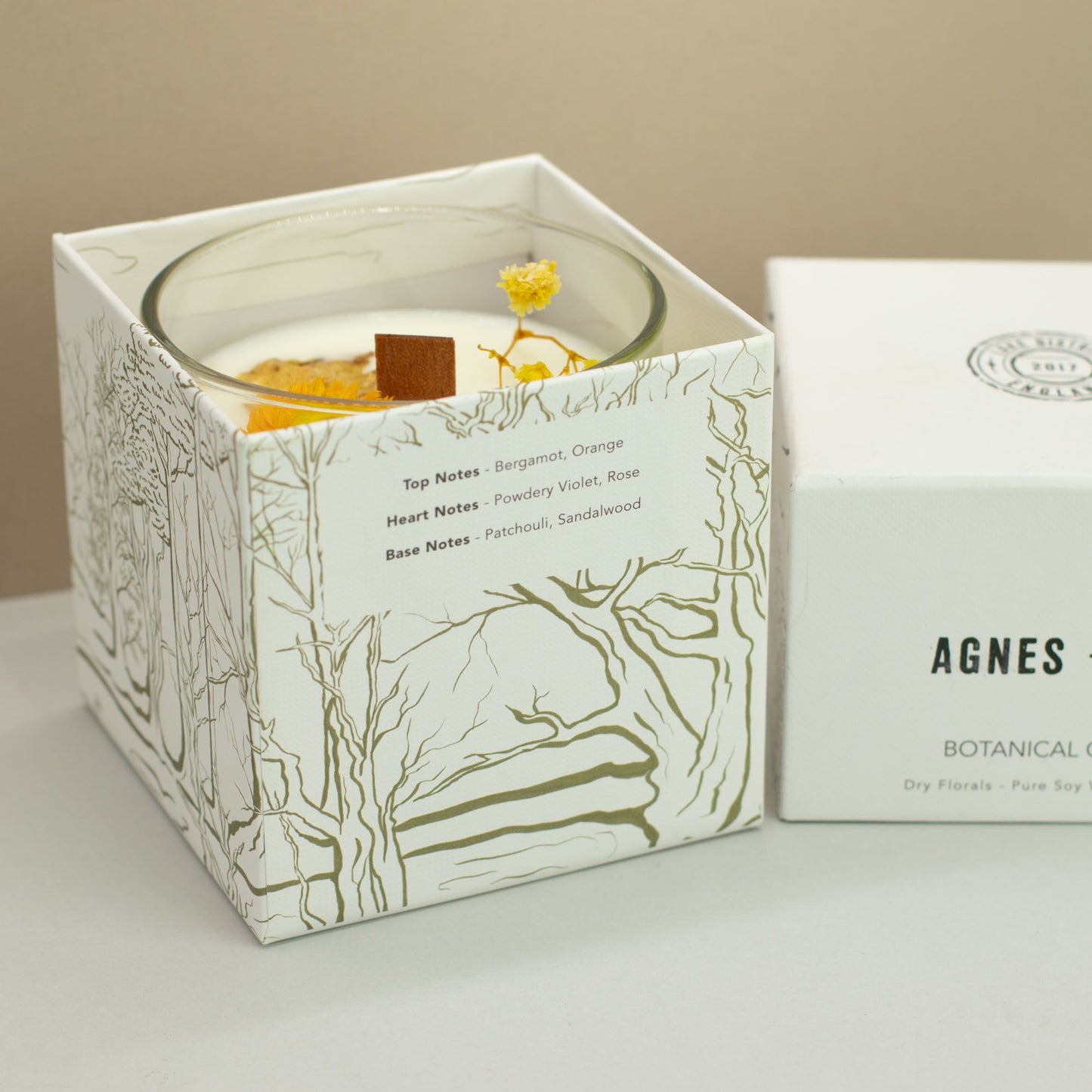 Agnes  & Cat Botanical Soy Wax Candle - Rydal Oudh