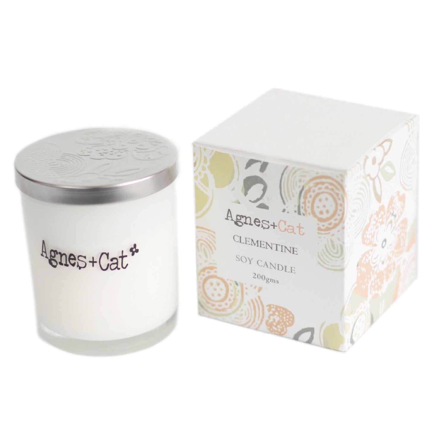 Agnes  & Cat Votive Candle - Clementine