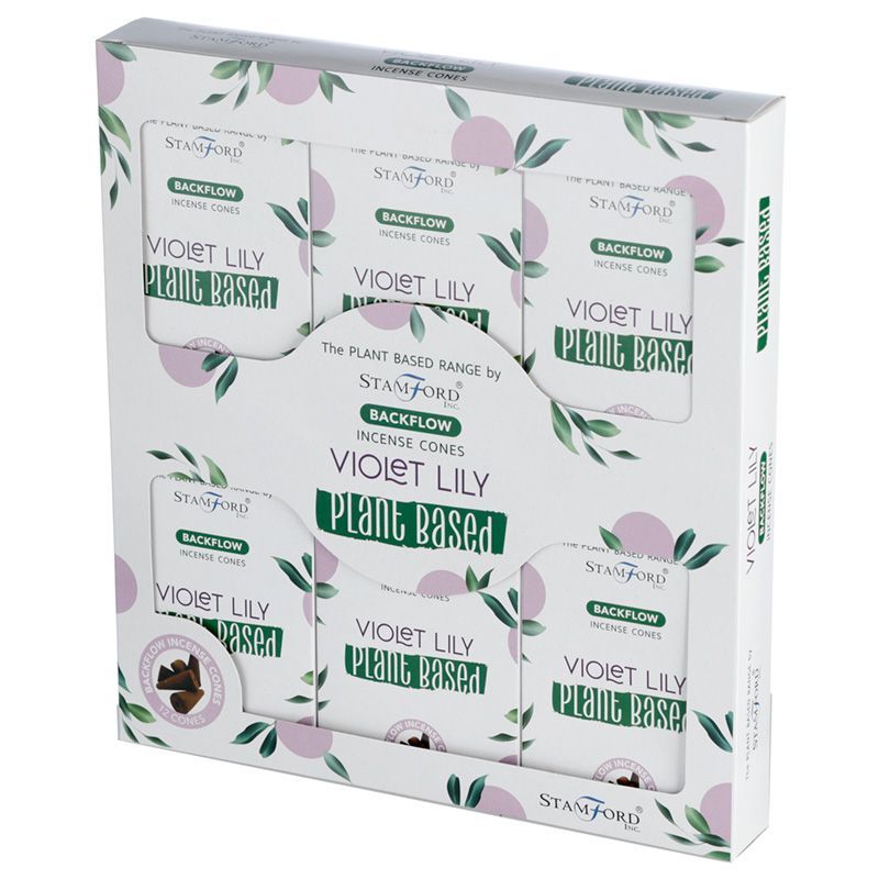Plant Based Backflow Incense Cones - Violet Lily