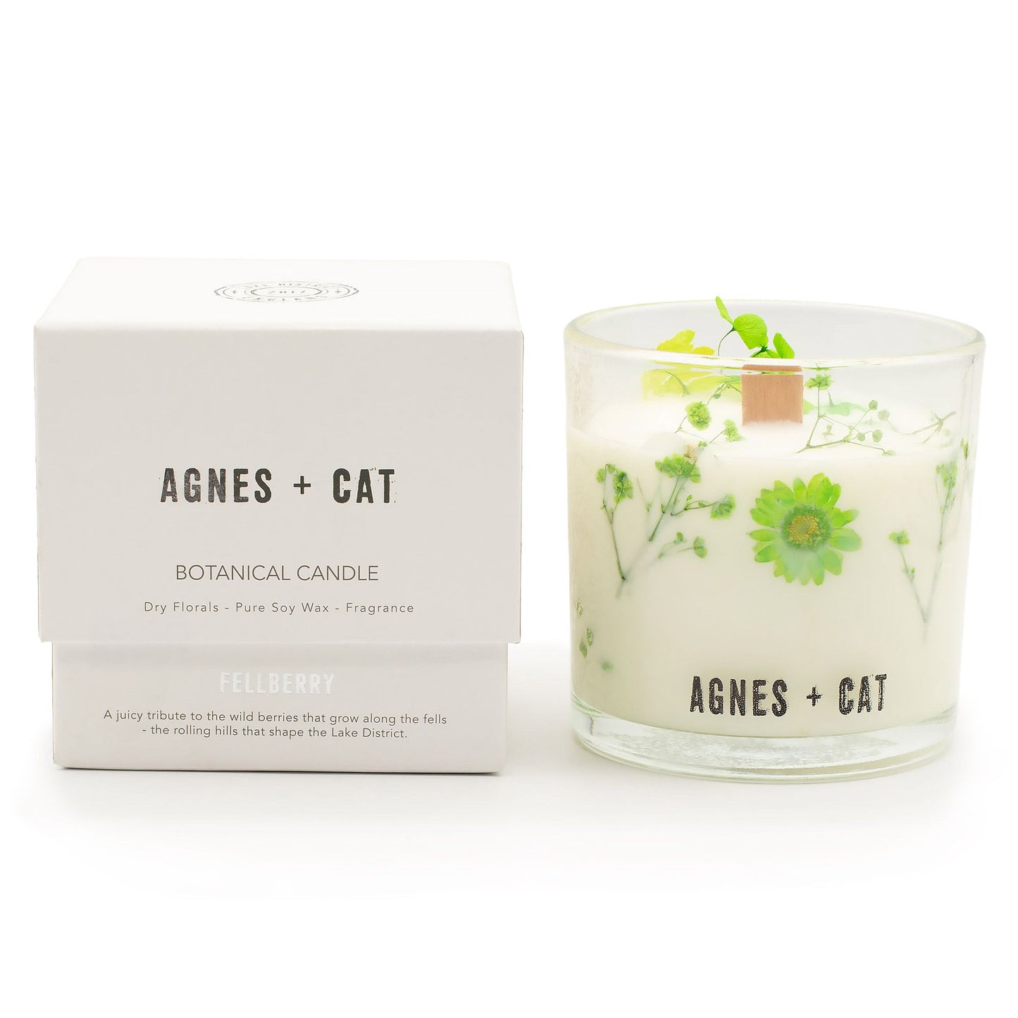 Agnes  & Cat Botanical Soy Wax Candle - Fellberry
