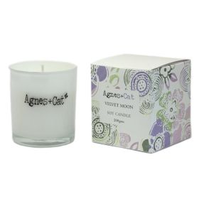 Agnes  & Cat Votive Candle - Velvet Moon