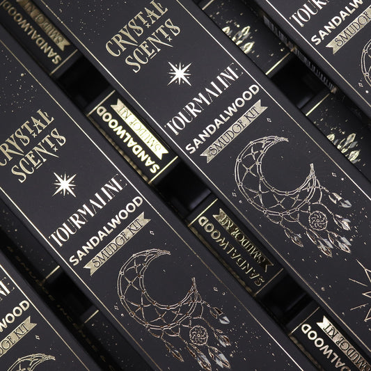 Tourmaline Crystal Scents Smudge Incense - Sandalwood