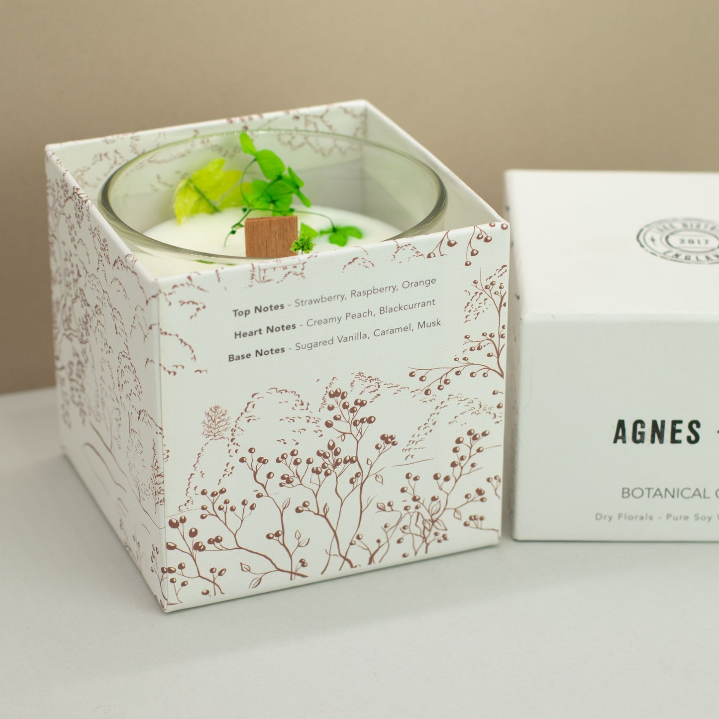 Agnes  & Cat Botanical Soy Wax Candle - Fellberry