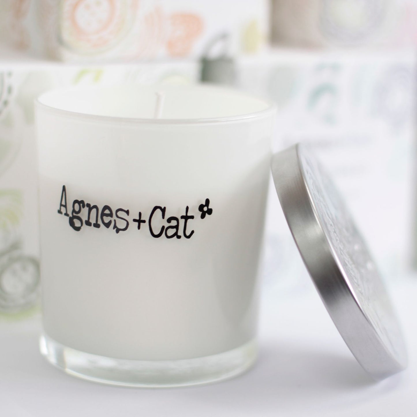 Agnes  & Cat Votive Candle - Tea and Roses