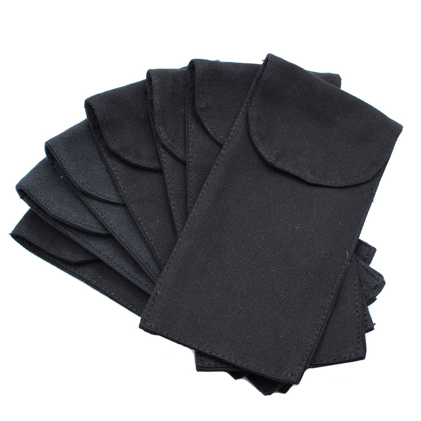 Cotton Pouch for Gemstone Face Rollers  Black (19 cm)