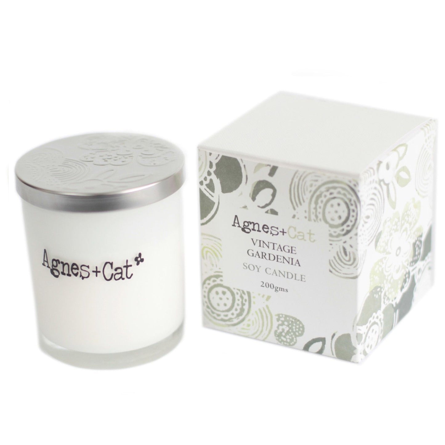 Agnes  & Cat Votive Candle - Vintage Gardenia