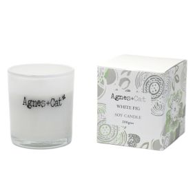 Agnes  & Cat Votive Candle - White Fig
