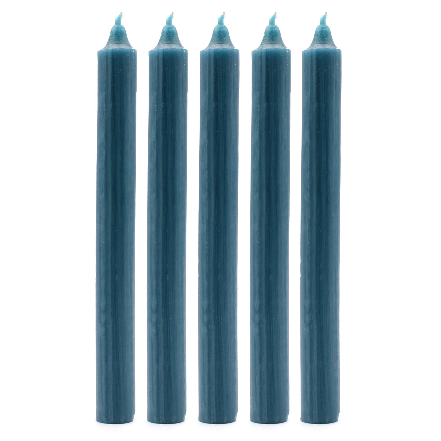 Solid Colour Dinner Candle Set - Pack of 21 - Rustic Teal