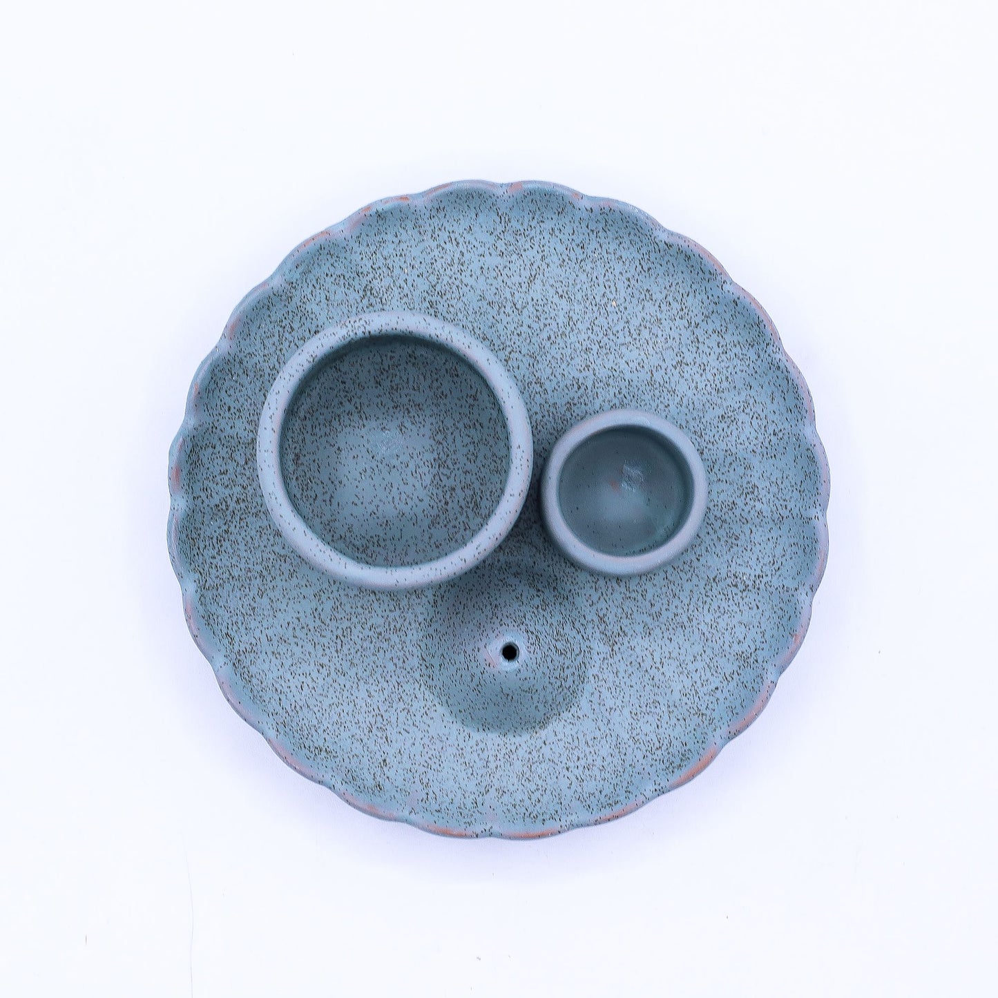 Palo Santo Stick & Smudge Holder - Lotus Flower - Blue
