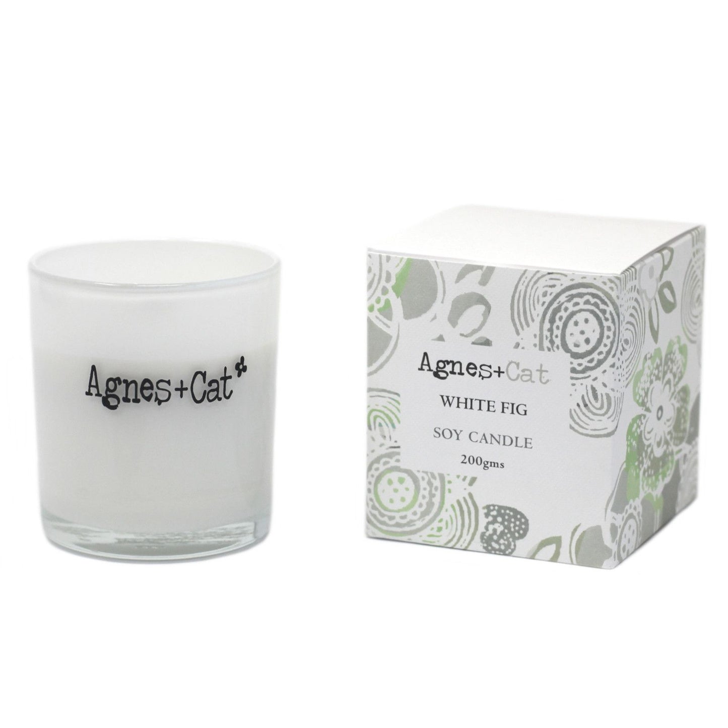 Agnes  & Cat Votive Candle - White Fig