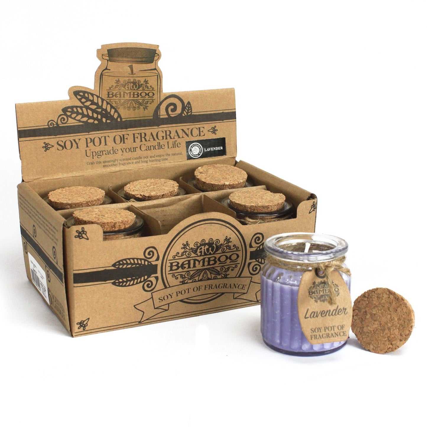 Soy Pot of Fragrance Candles - Lavender