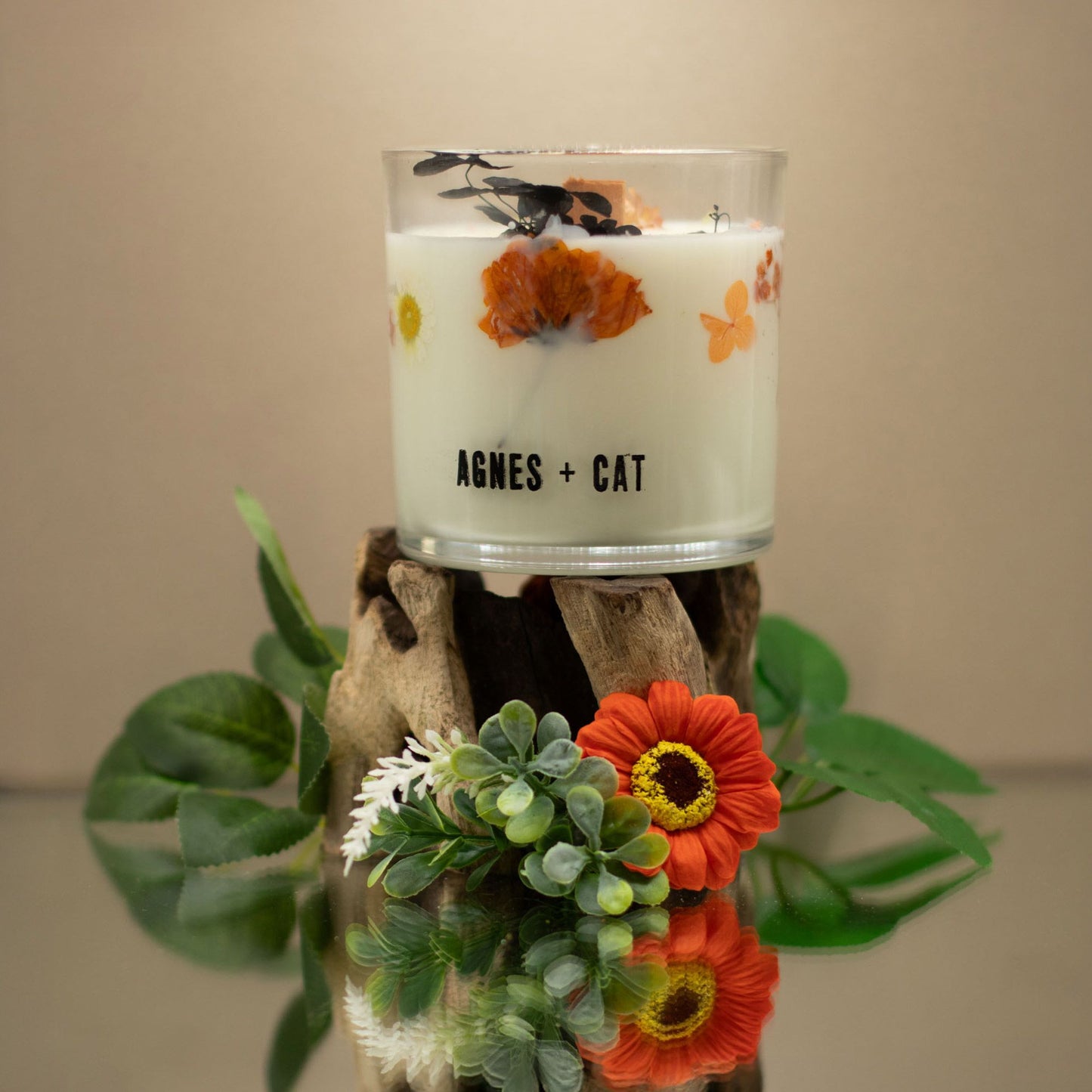 Agnes  & Cat Botanical Soy Wax Candle - Lakeland Mocha