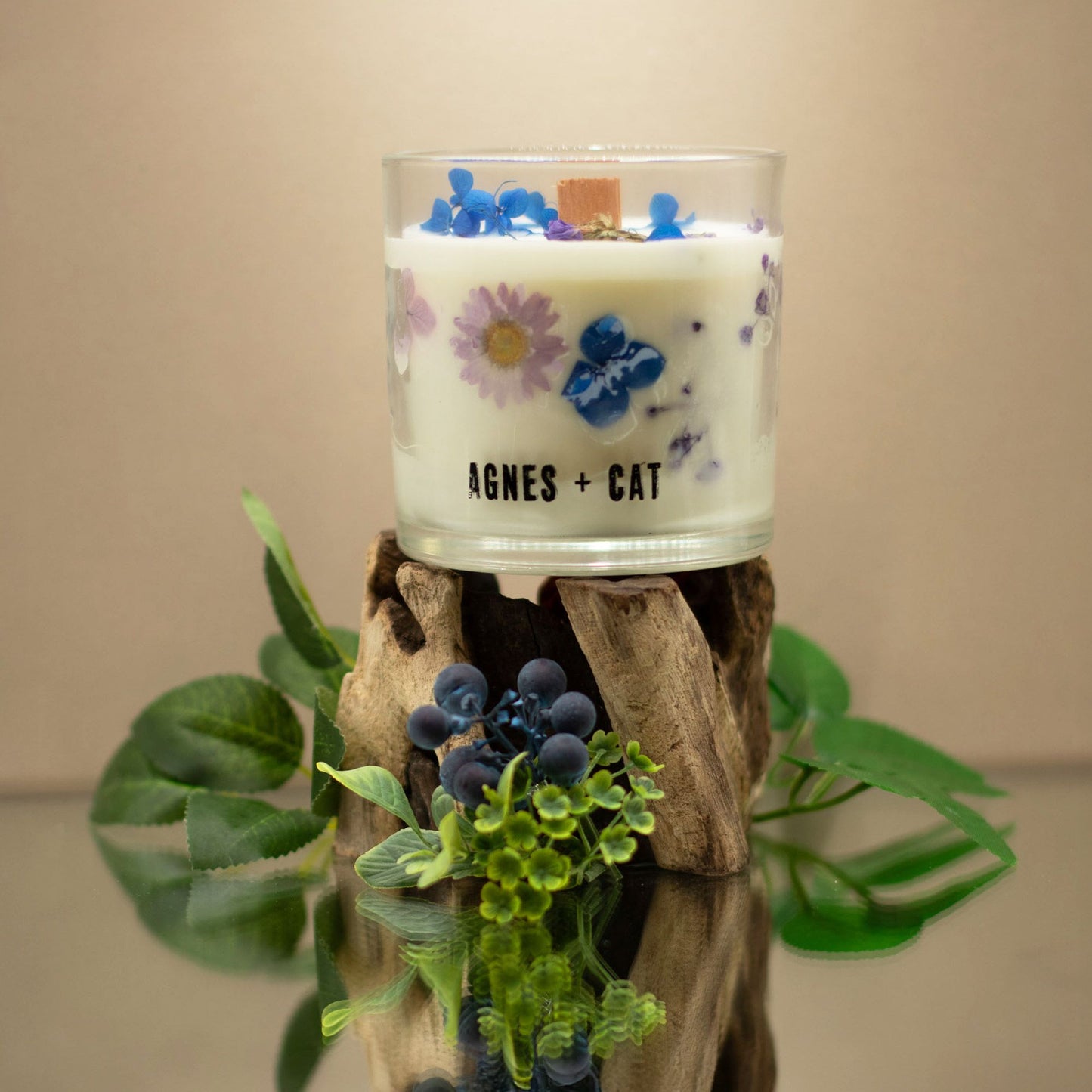Agnes  & Cat Botanical Soy Wax Candle - Moorland