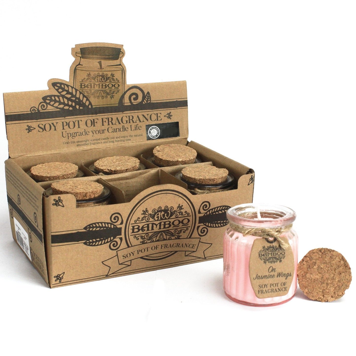 Soy Pot of Fragrance Candles - On Jasmine Wings