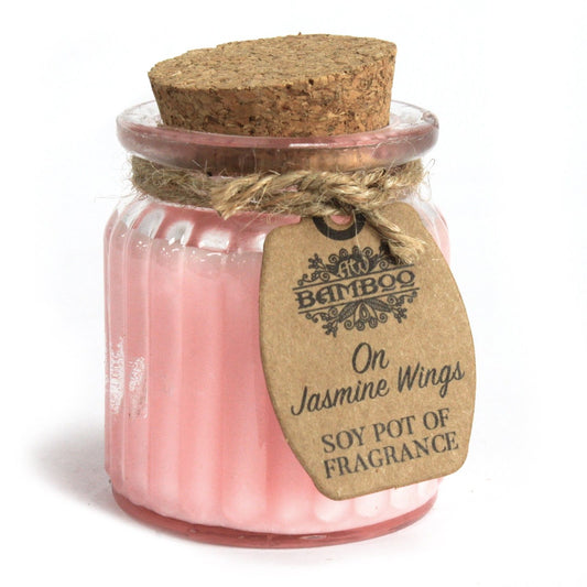 Soy Pot of Fragrance Candles - On Jasmine Wings
