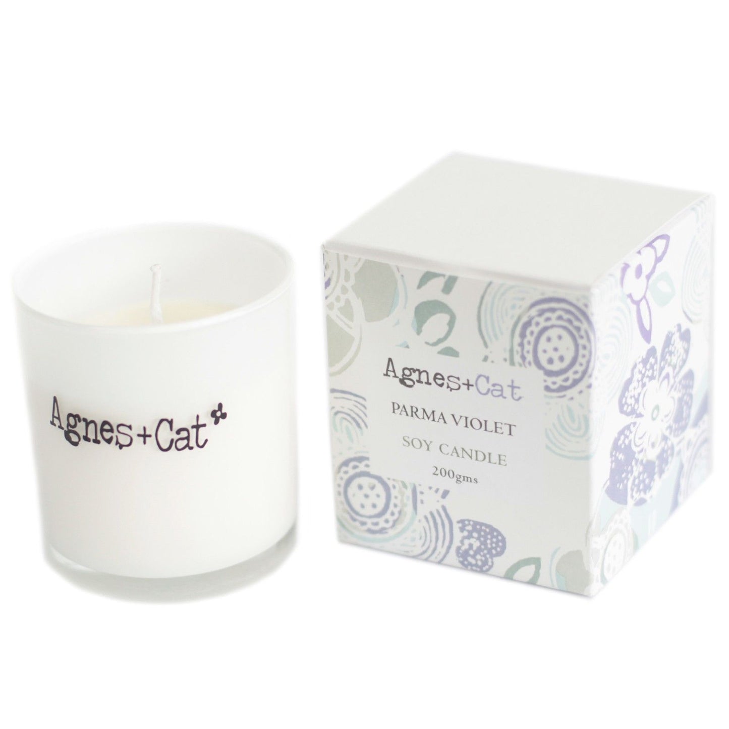 Agnes  & Cat Votive Candle - Parma Violet