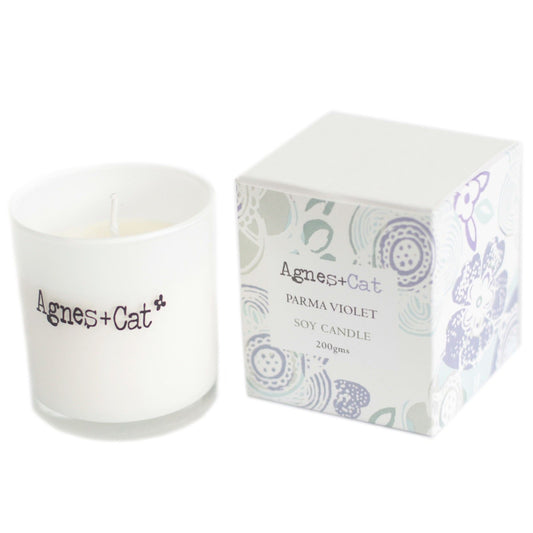 Agnes  & Cat Votive Candle - Parma Violet