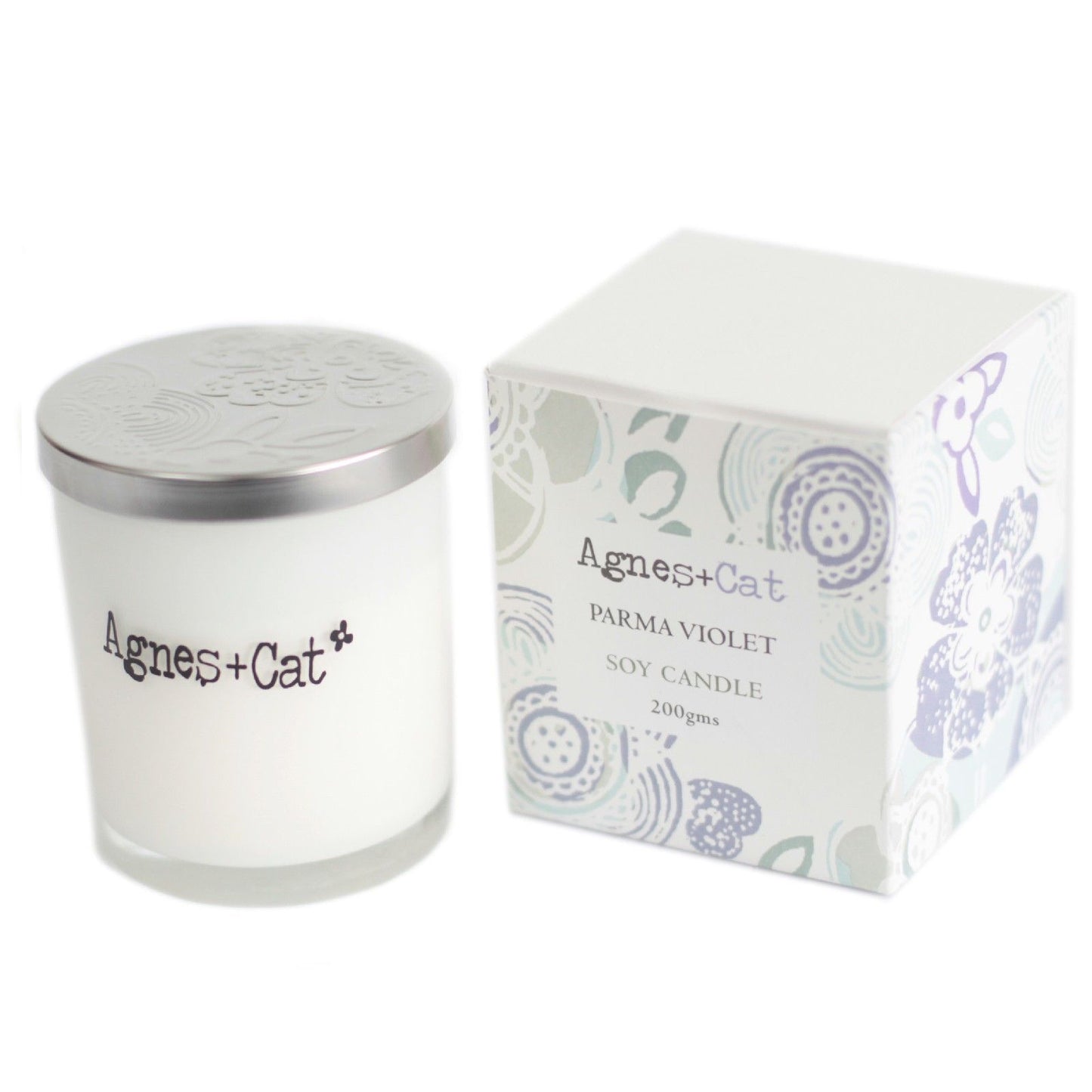 Agnes  & Cat Votive Candle - Parma Violet