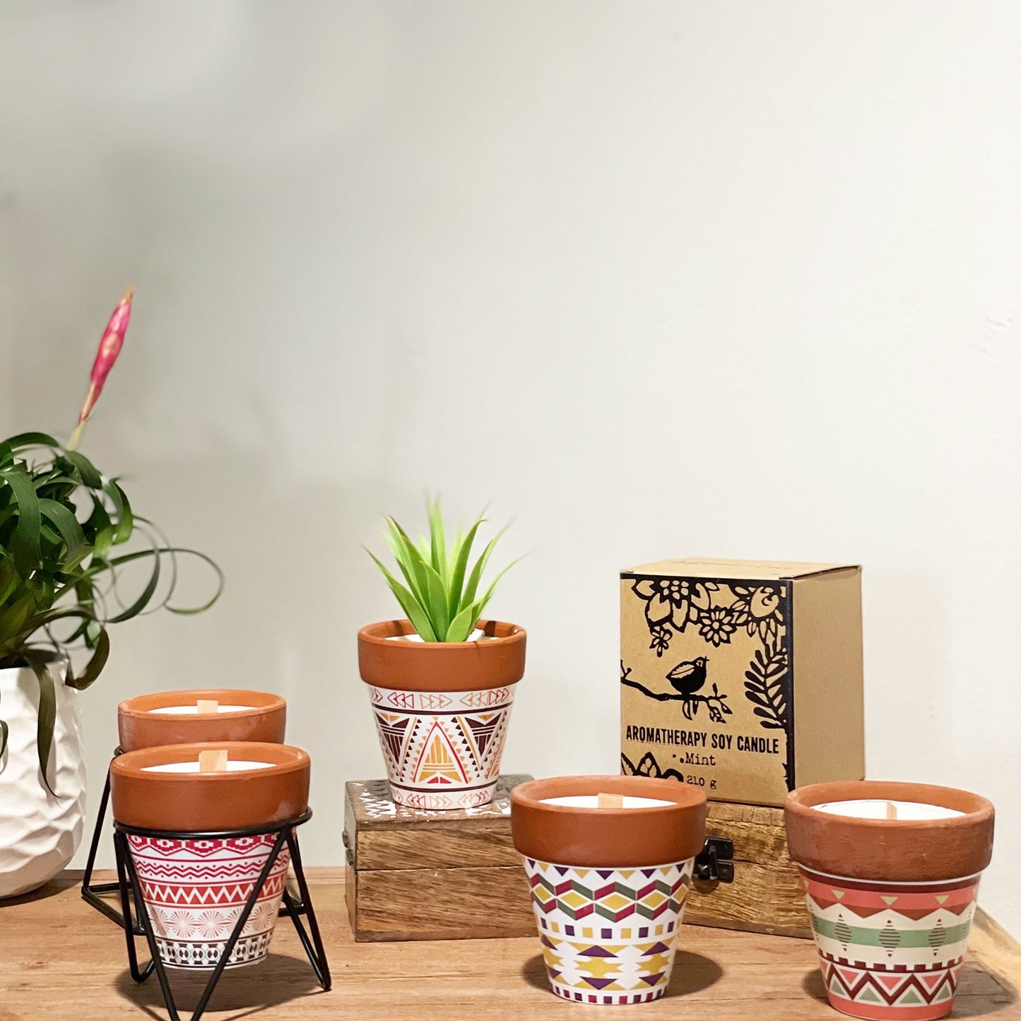 Agnes  & Cat Herb Garden Candles - Rosemary