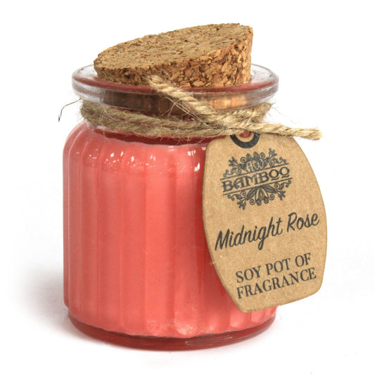 Soy Pot of Fragrance Candles - Midnight Rose