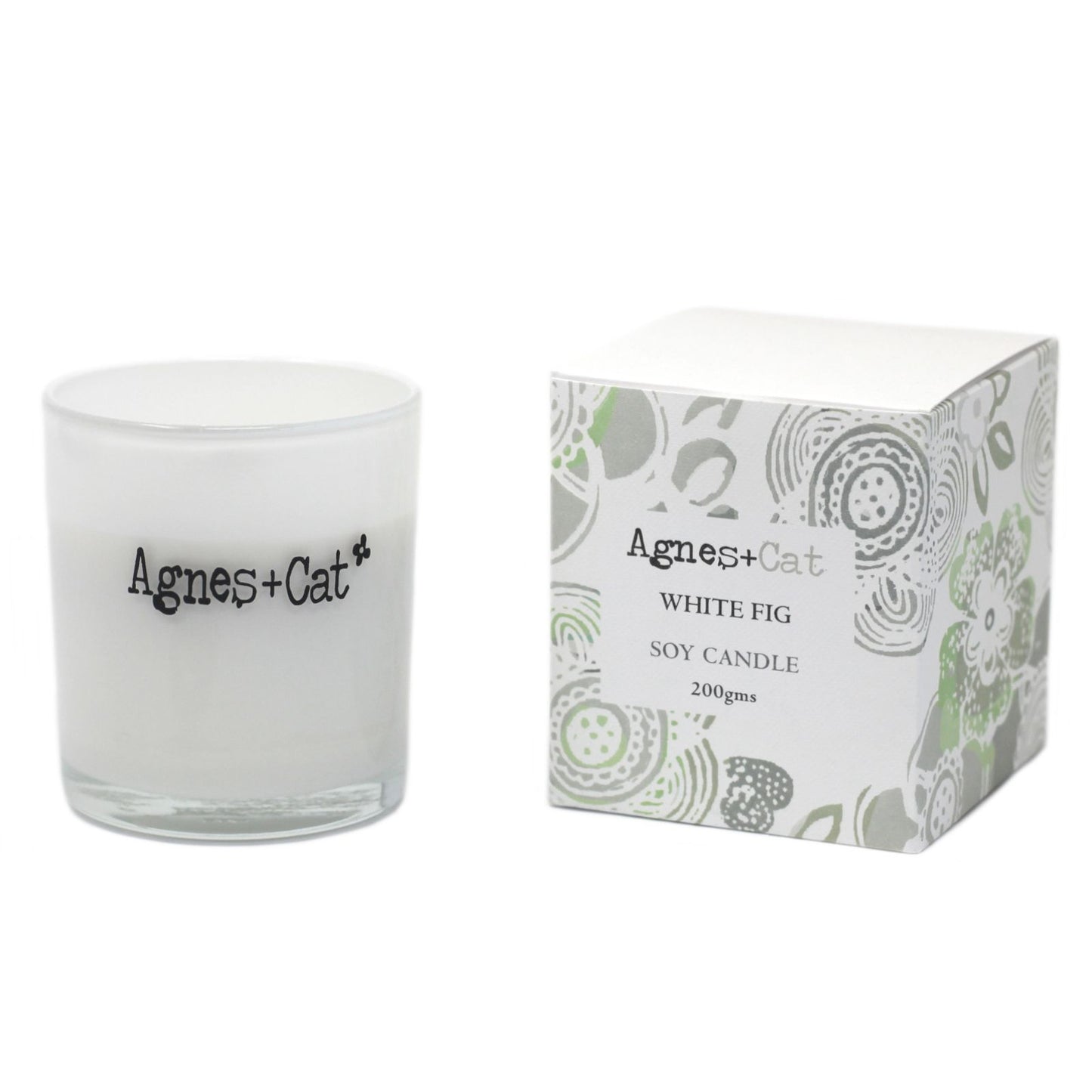 Agnes  & Cat Votive Candle - White Fig